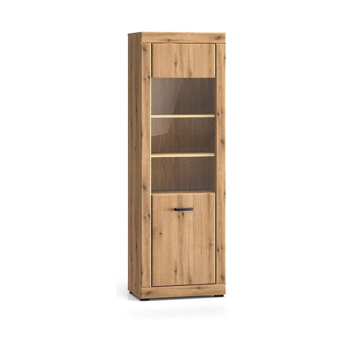 VITRINE – DORA 02 – 65 cm – Dora – Eichefarben - Eichefarben, Holzwerkstoff (65/195/40cm) - hi-markt