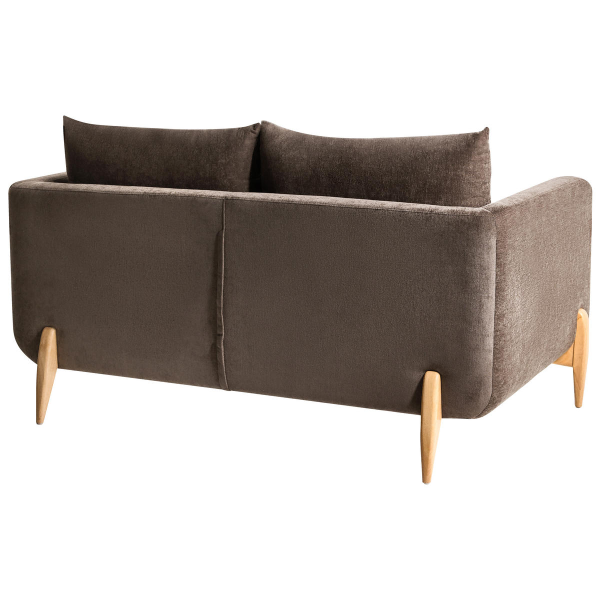 POHOVKA 2-místná Žinylková látka Tmavě hnědá Gimo - tmavě hnědá, textil (149/83/80cm) - Beliani