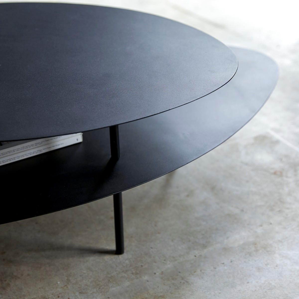 COUCHTISCH Judith Schwarz aus Metall - Schwarz, Metall (77/120/35cm) - Tikamoon