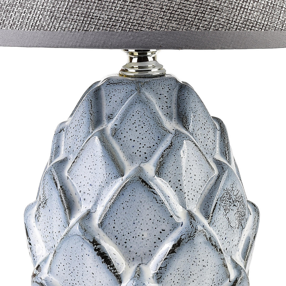 NAMIZNA SVETILKA LETI GREY Siva 10/10/30 cm Keramika - modra, keramika (11/11/30cm) - Mondex