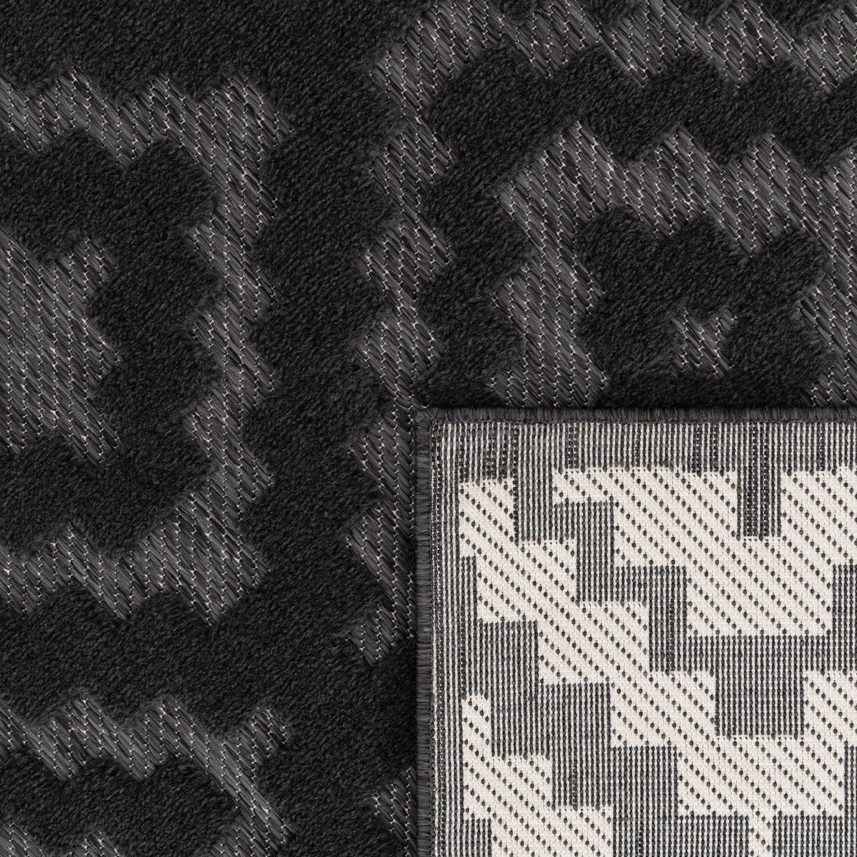 OUTDOORTEPPICH 80/250 cm Livorno 672 - Anthrazit, Textil (80/250cm) - Paco Home