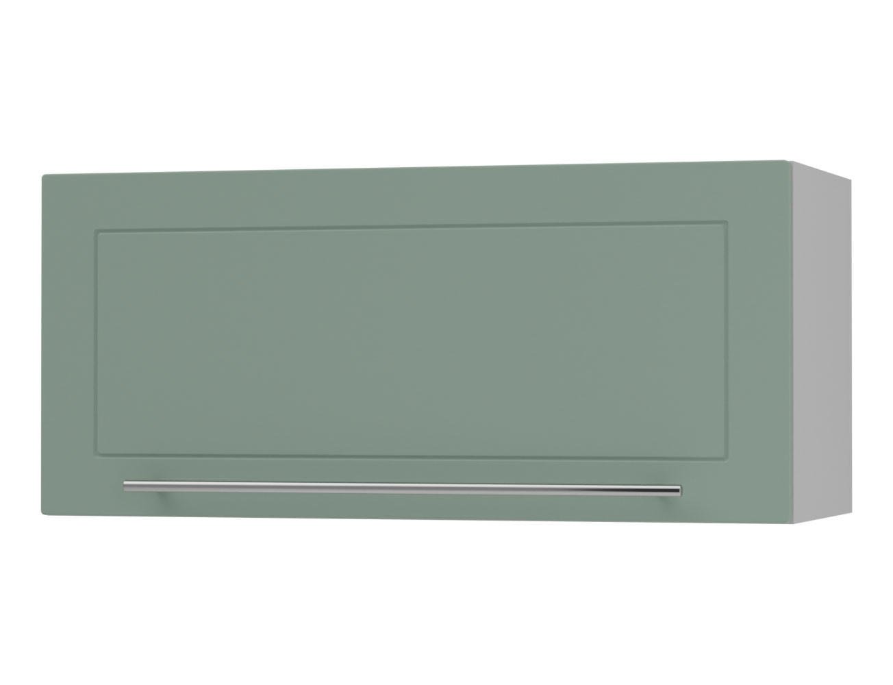 KLAPPHÄNGESCHRANK Kvantum W4B/80-AV Mint Matt / Grau Matt 80 / 32,5 / 36cm - Grau/Mintgrün, Holz/Holzwerkstoff (80/36/32.5cm) - Feldmann-Wohnen
