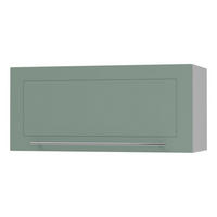 KLAPPHÄNGESCHRANK Kvantum W4B/80-AV Mint Matt / Grau Matt 80 / 32,5 / 36cm - Grau/Mintgrün, Holz/Holzwerkstoff (80/36/32.5cm) - Feldmann-Wohnen