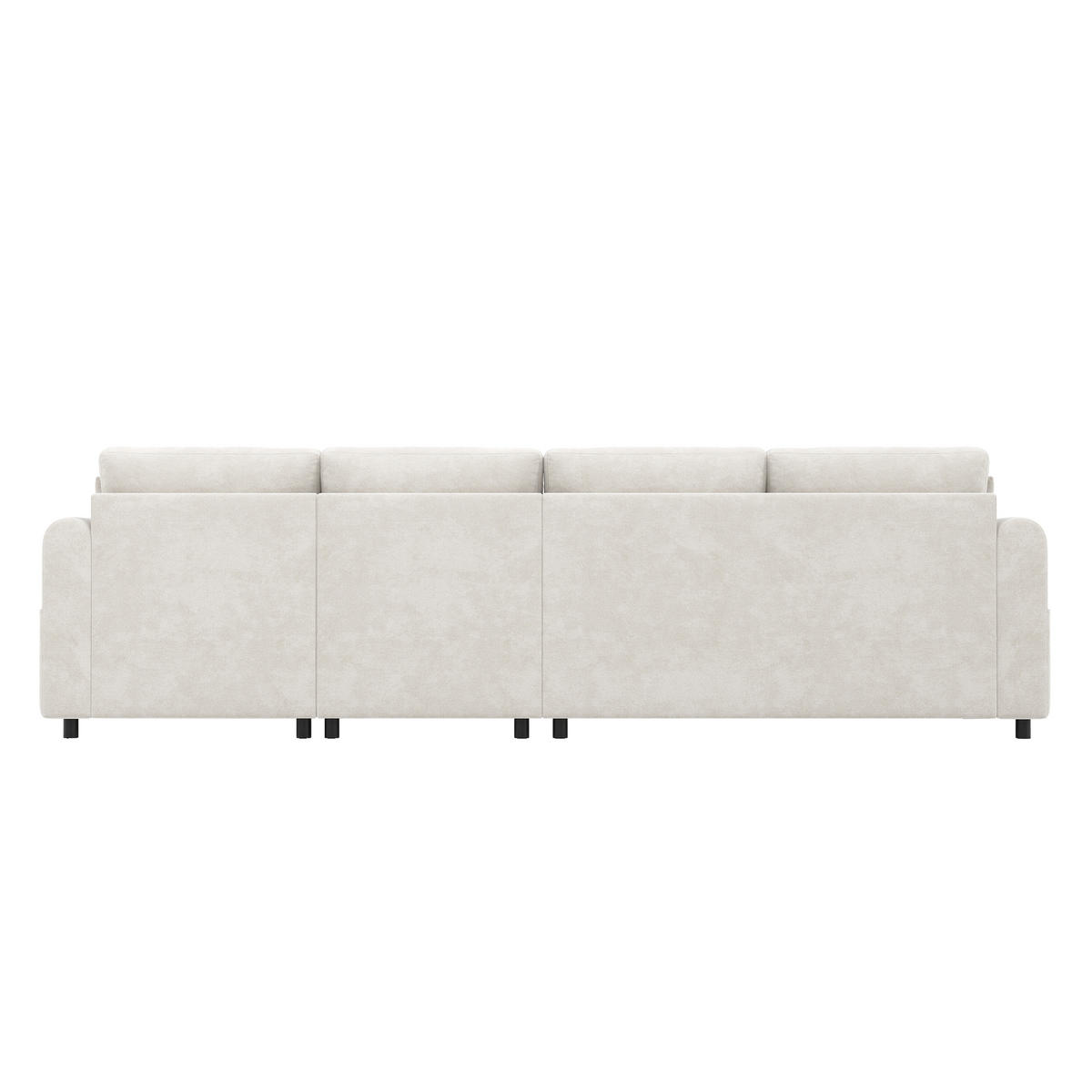 KOTNI KAVČ 281/132/86 cm Bež - bež, tekstil (132/281cm)