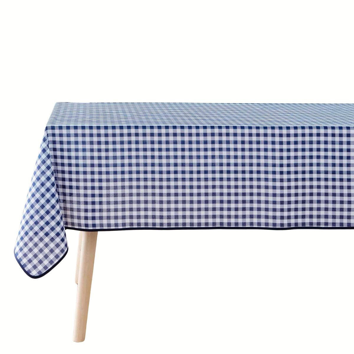 TISCHDECKE Vichy kariert 150/200 cm - Blau, Textil (150cm) - Douceur d´intérieur