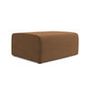 POUF Strukturstoff Stoff Orange - Beige/Terra cotta, Kunststoff/Textil (90/80/60cm) - Makamii