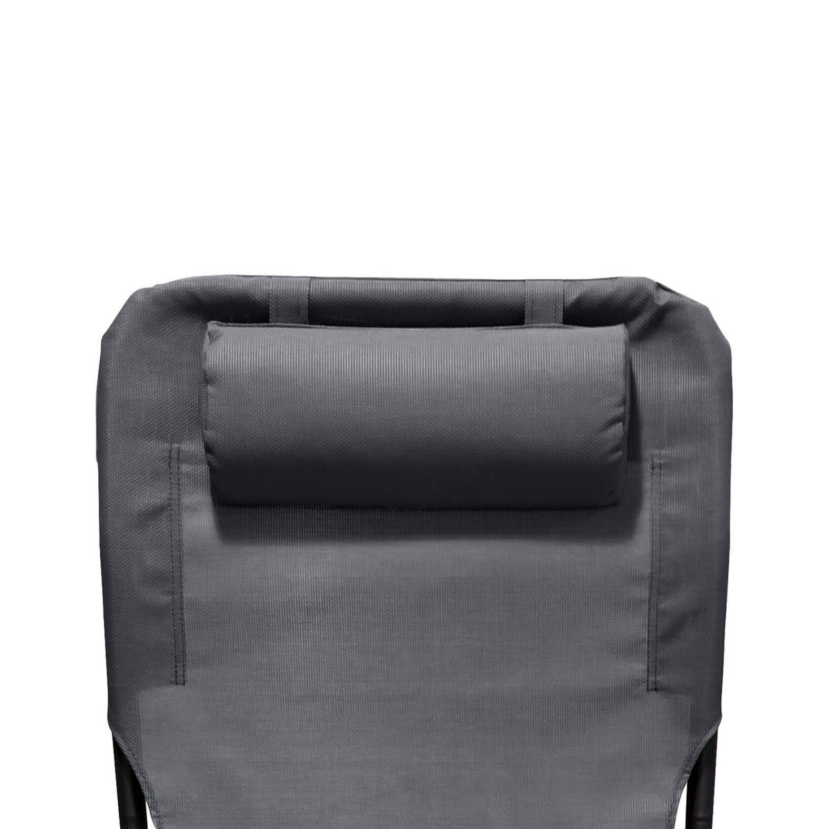 GARTEN-RELAXSESSEL Dunkelgrau 63/83/98 cm - Grau, Metall (63/88/83cm) - Mobili Rebecca