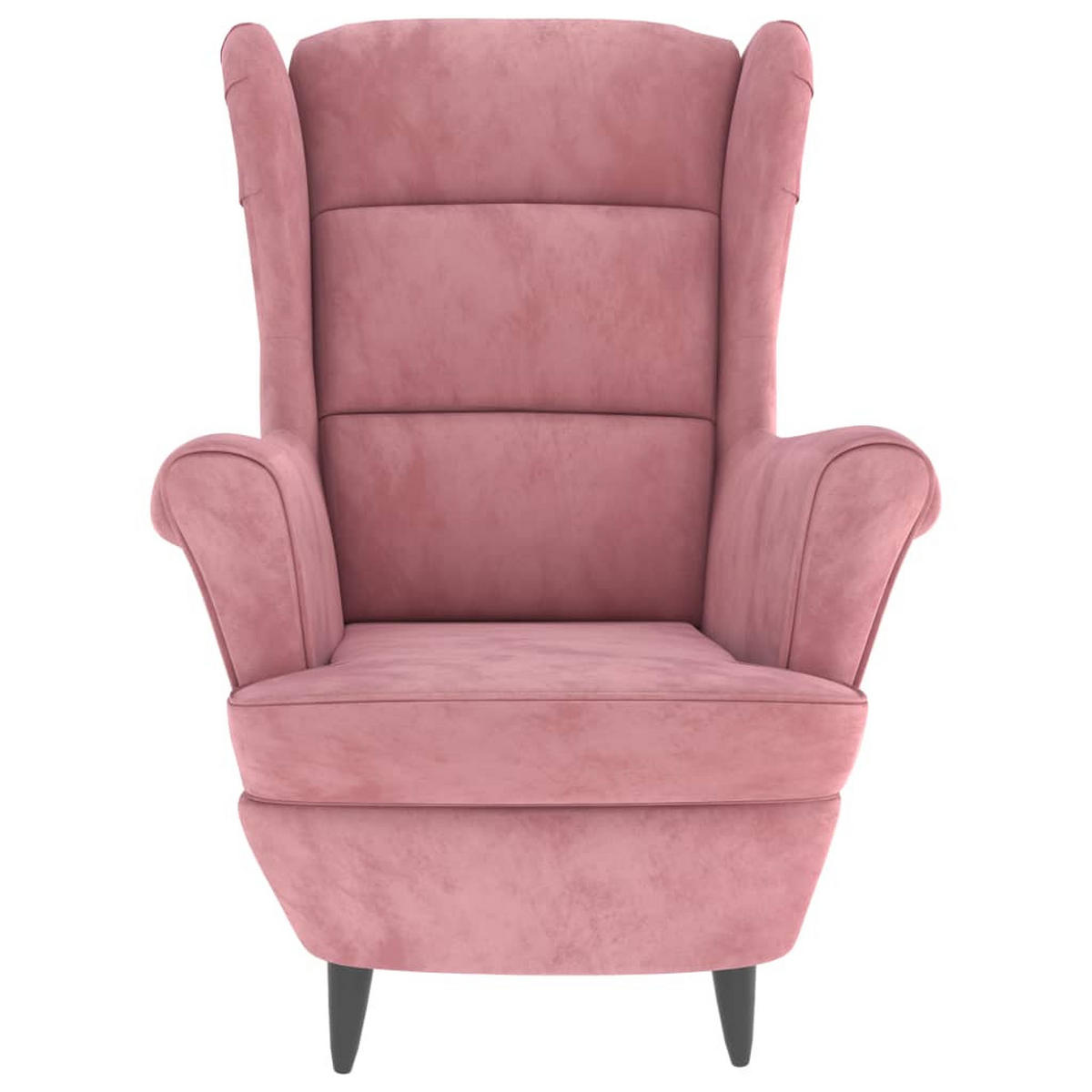 SESSEL Rosa Samt - Pink, Textil (74/100/84cm) - furnicato