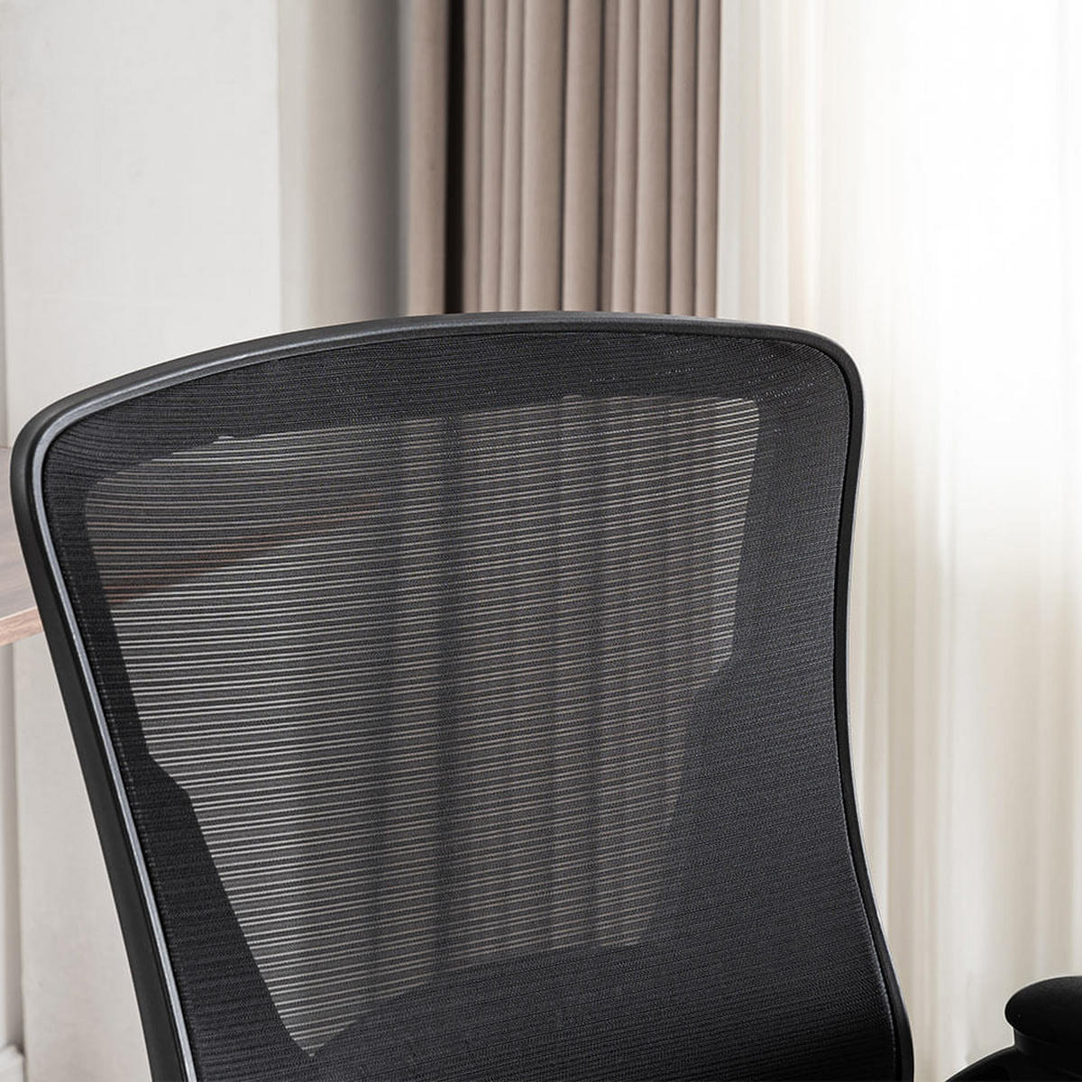 SCHREIBTISCHSTUHL ZELA - Schwarz - Schwarz, Textil/Metall (58/107/62cm) - Home Deluxe