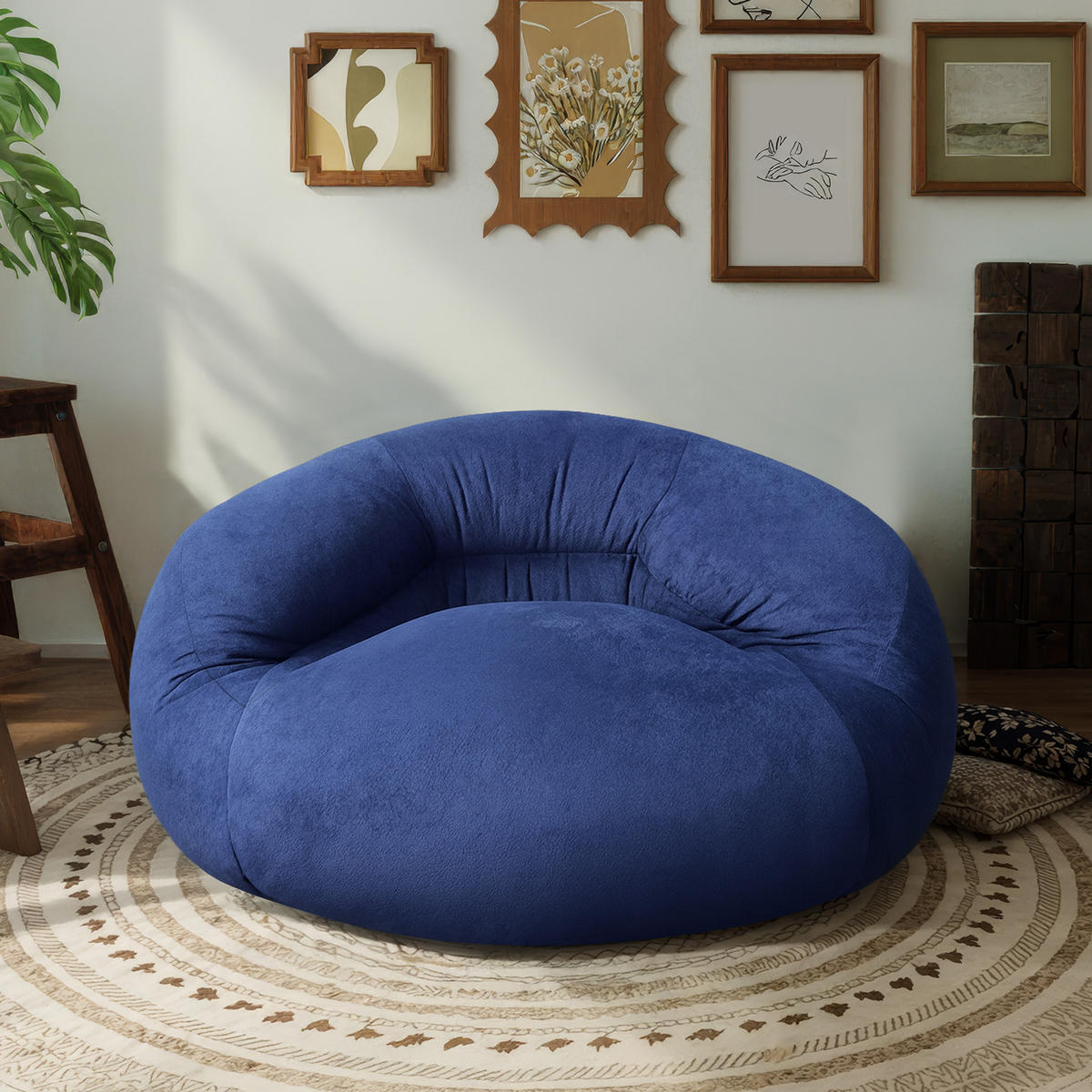 SITZSACK Marineblau 120cm - Blau, Textil (120/70/90cm) - Vercart