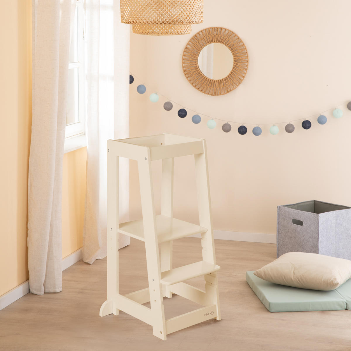 LERNTURM cashmere - Kaschmir, Holzwerkstoff (39.5/88/42cm) - Roba