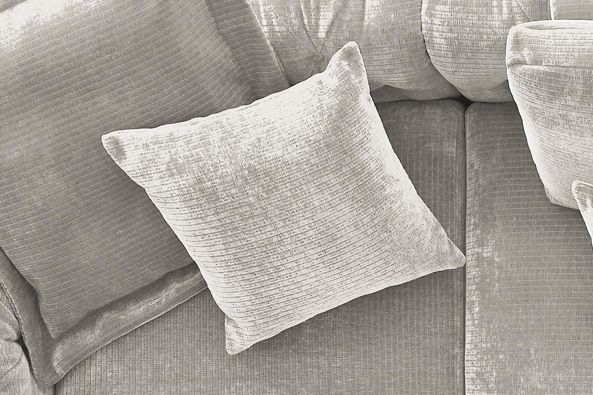 SPITZKISSEN KLEIN SEPHI Cord - Silberfarben, Textil (40/40cm) - KAWOLA
