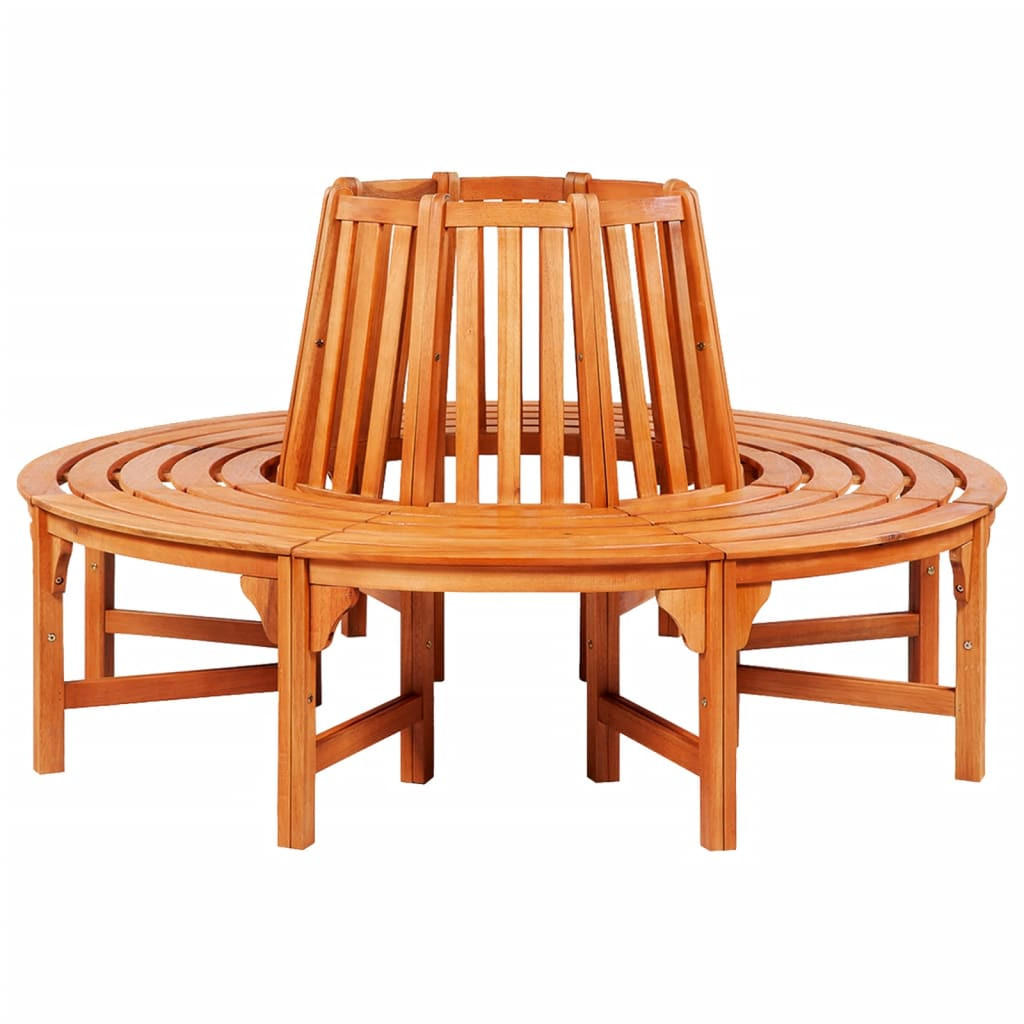 BAUMBANK Ø 160 cm Holz - Braun, Holz (160/92/160cm) - furnicato