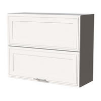 KLAPPHÄNGESCHRANK Salo W8B/90-AV Grau / Weiß Matt 90 / 32,5 / 72cm - Weiß/Grau, Holz/Holzwerkstoff (90/72/32.5cm) - Feldmann-Wohnen