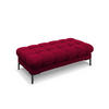 BANK Mamaia aus Samt rot 2 Sitzplätze - Rot, Textil (133/41/62cm) - Micadoni