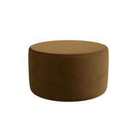 POUF Samt Stoff Gelb - Currygelb/Gelb, Kunststoff/Textil (81/46/81cm) - Makamii