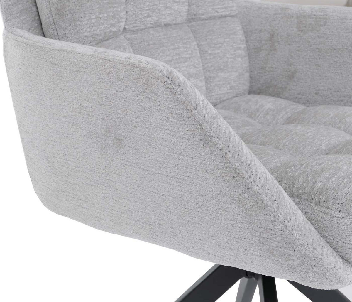 JÍDELNÍ ŽIDLE, béžová, sada 2 ks - světle šedá/béžová, textil (61/89/66cm) - MCW