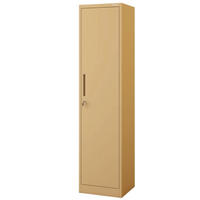 AKTENSCHRANK abschließbar KADO mit Flügeltüren 185x45x40cm Beige - Beige, Metall (45/185/40cm) - DELUKE