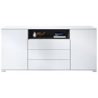 SIDEBOARD Skadu Schwarz matt - Schwarz, Holzwerkstoff (166.5/75.5/35cm) - Vladon