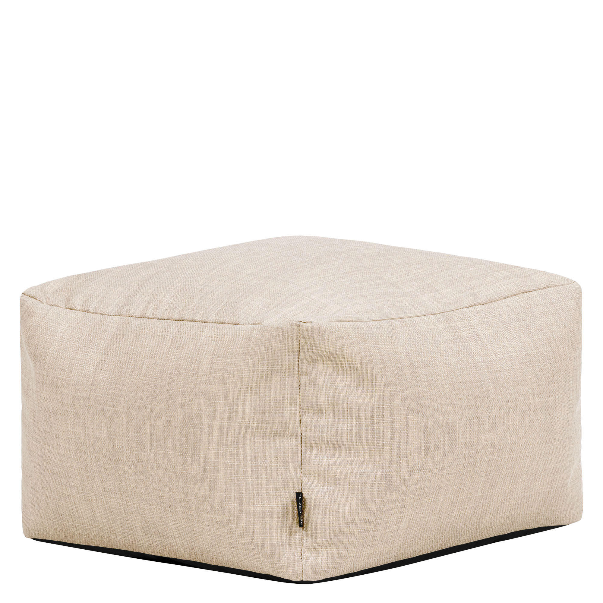 POUF Outdoor Amara - Beige, Textil (40/24/40cm) - icon