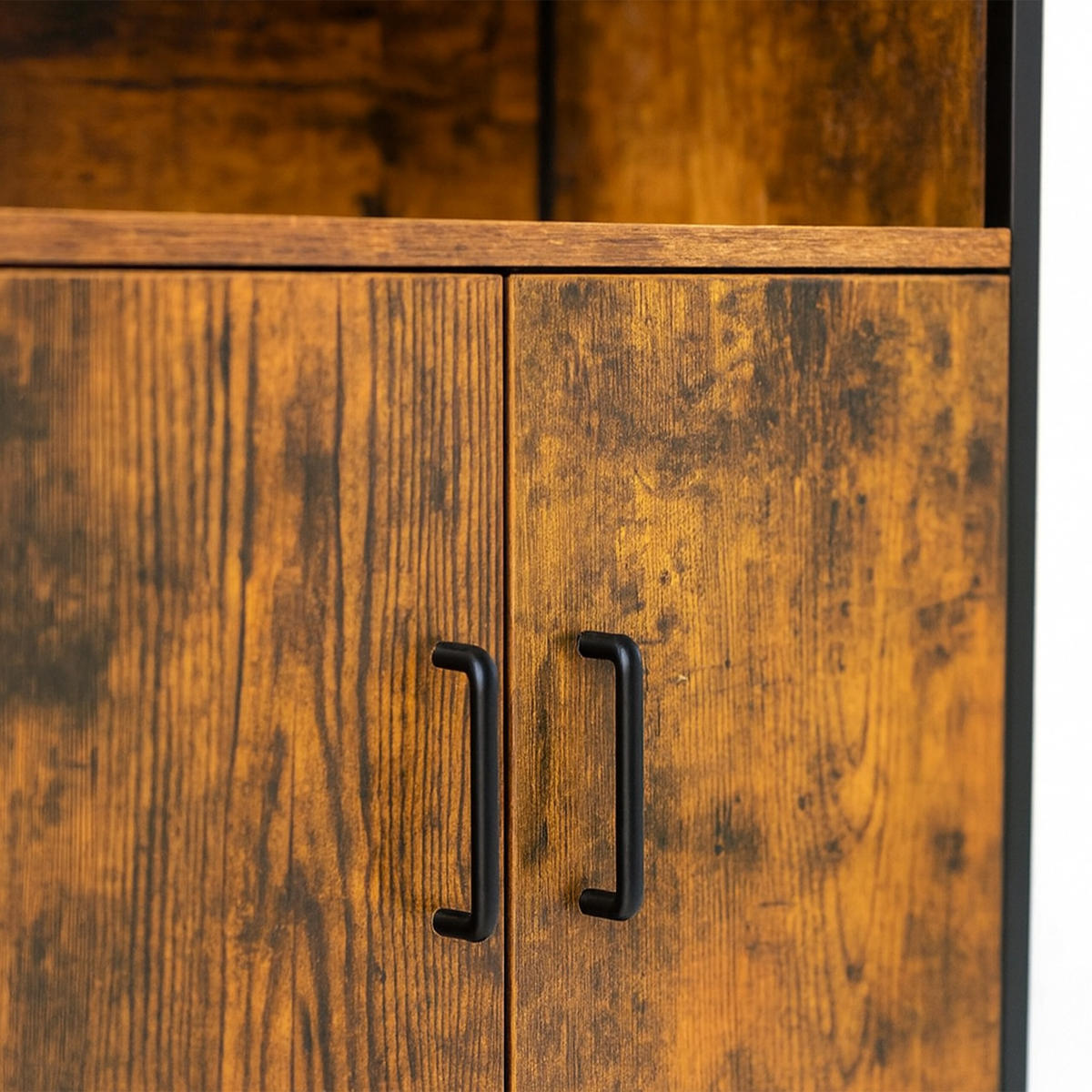 KUCHYNSKÝ šatník - hnedá, kov/kompozitné drevo (60/124.5/35cm) - Relaxdays