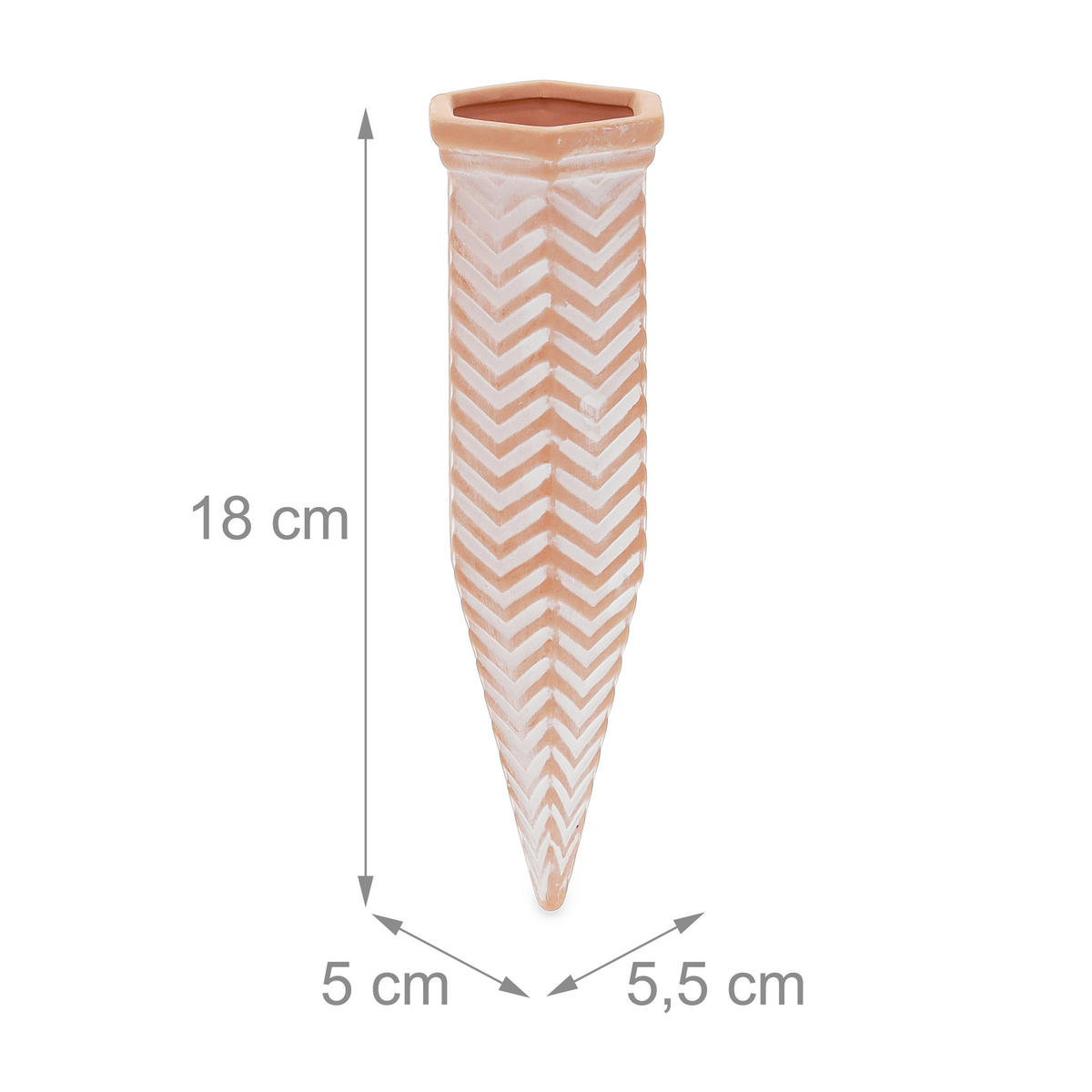 4XTONKEGEL - Multicolor, Keramik (5.5/18/5cm) - Relaxdays