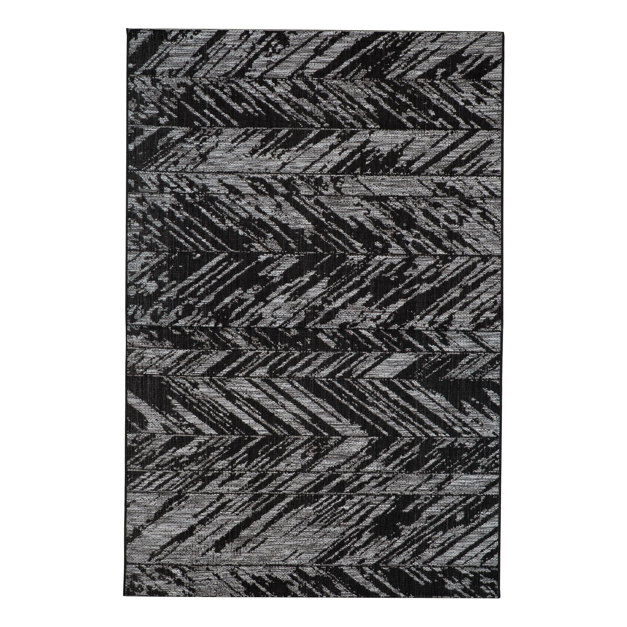 OUTDOOR-TEPPICH Evora schwarz 160 x 230 cm - Schwarz, Textil (230/160cm) - Vivaraise