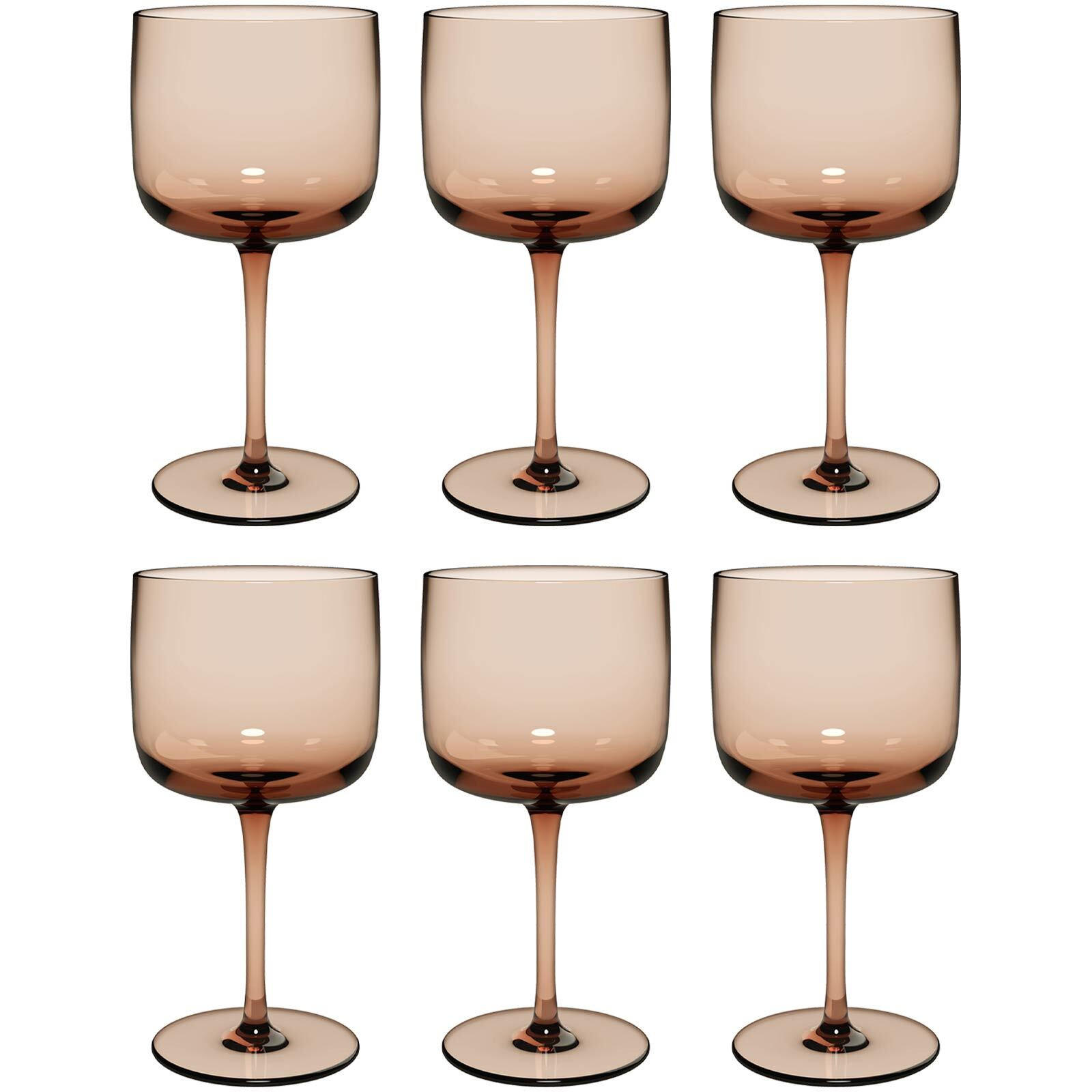 WEINGLÄSER Like Glass Clay 270 ml 6er Set - Braun, Glas (0.27L) - like.Villeroy & Boch