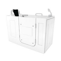 SENIORENWANNE S07-TH-B-R Weiß - Weiß, Glas/Kunststoff (76/116/140cm) - AcquaVapore by Sandra Jentho