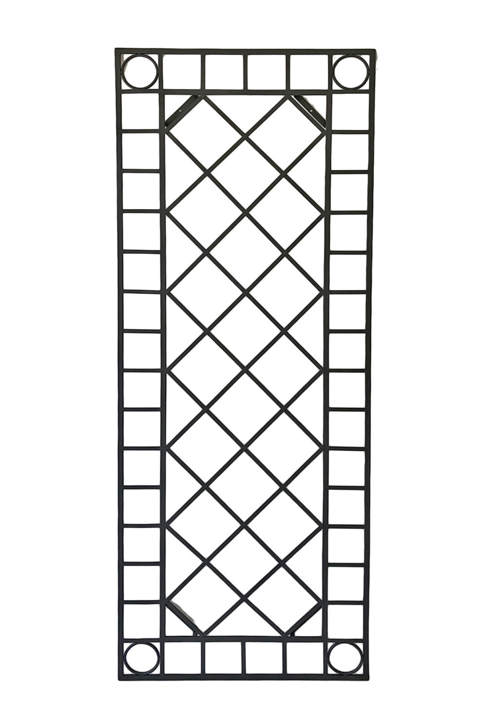 WAND -Dekor Como Stahl Schwarz 42x4x115cm - Schwarz, Metall (4/42/115cm) - DELUKE