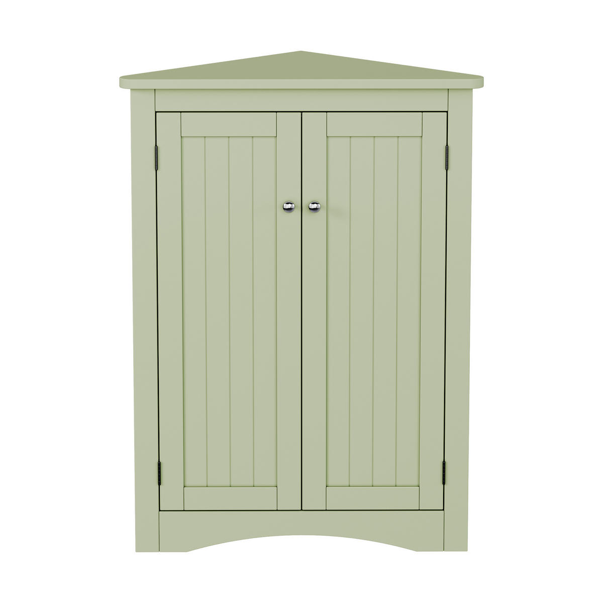 HÖRNSKÅP I Grönt 90 cm med 2 Dörrar & 3 Hyllplan - Mintgrön, Träbaserade material (61/90/34cm) - Urban Meuble
