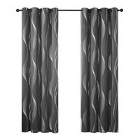 VERDUNKELUNGSVORHANG – Dunkelgrau – 132 cm x 213 cm – 2 Schal - Grau, Textil (132/213cm)