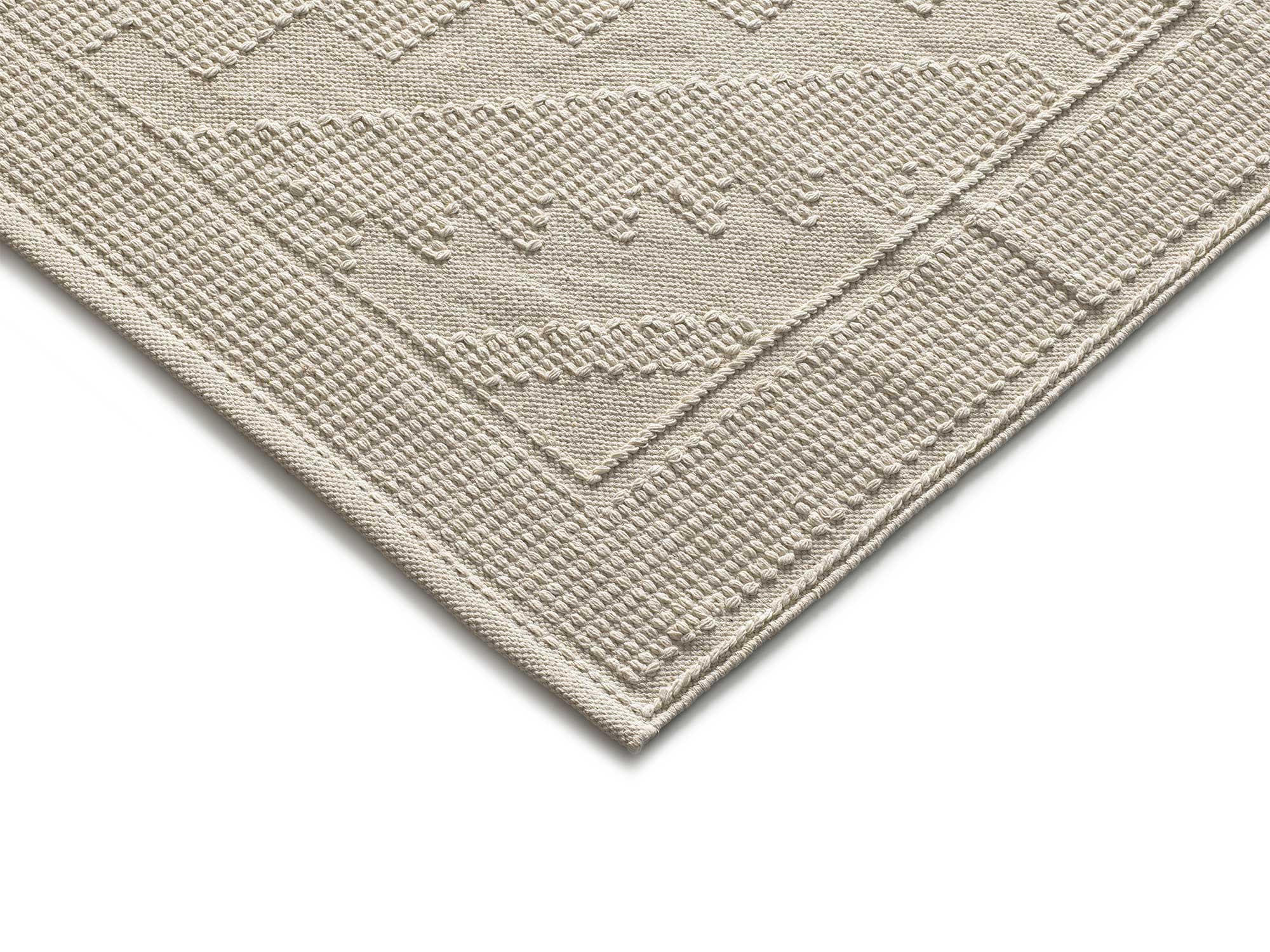 HANDWEBTEPPICH Handgefertigt Creme Pamuk 120/170 cm - Creme, Naturmaterialien (120/170cm) - Atticgo