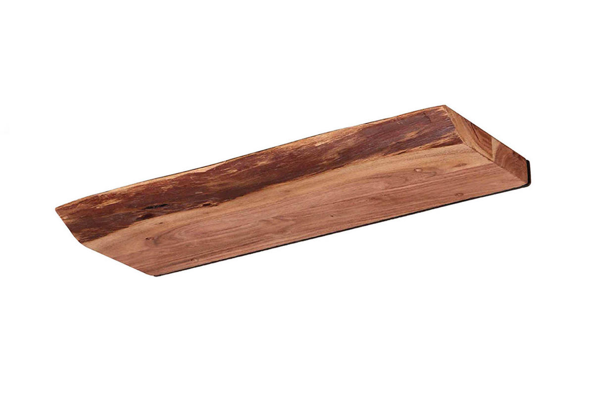 WANDREGAL ERGEA  Holz Akazie - Naturfarben, Holz (60/4/20cm) - KAWOLA