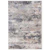 KOBEREC béžový krémový abstraktní - 200 x 300 cm - šedá, textil (200/300cm) - Mazovia