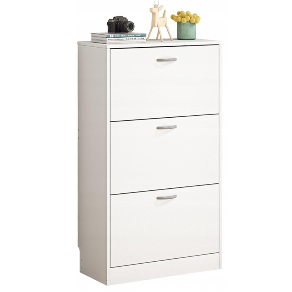 SCHUHKASTEN, weiß 110/60/30 cm - Weiß, Holzwerkstoff (60/110/30cm)