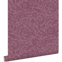 TAPETE Blumenmuster 50 x 900 cm - Lila, Papier (50/900cm) - ESTAhome