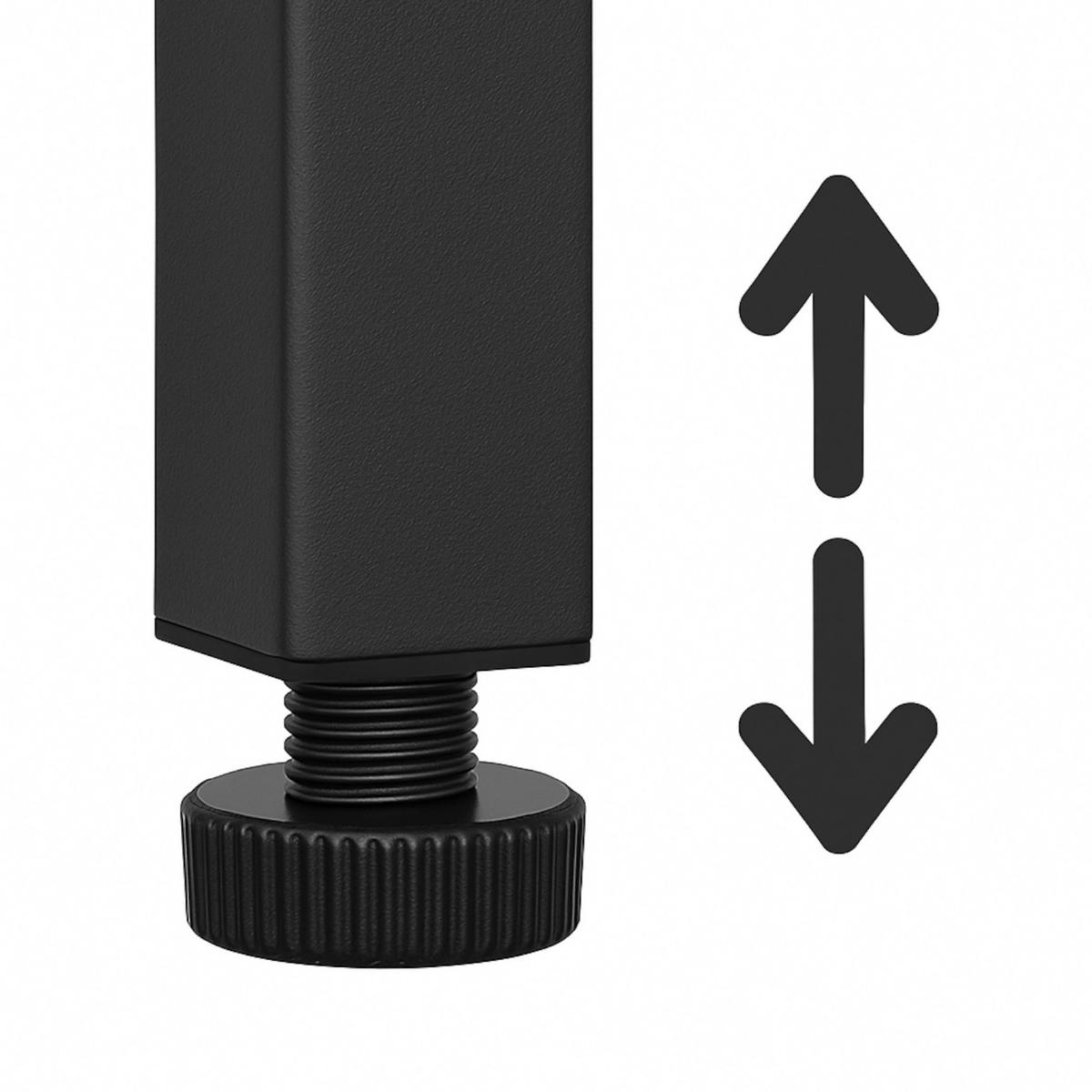 STANDREGAL Holzoptik Metall Dunkelbraun Schwarz für Waschmaschine 186×66×30 cm - Dunkelbraun/Schwarz, Holzwerkstoff/Metall (66/186/30cm) - Begryf