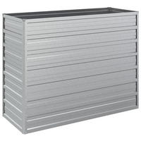 HOCHBEET für Garten OSKAR Silber 100x40x77 cm Metall - Silberfarben, Metall (100/77/40cm) - DELUKE