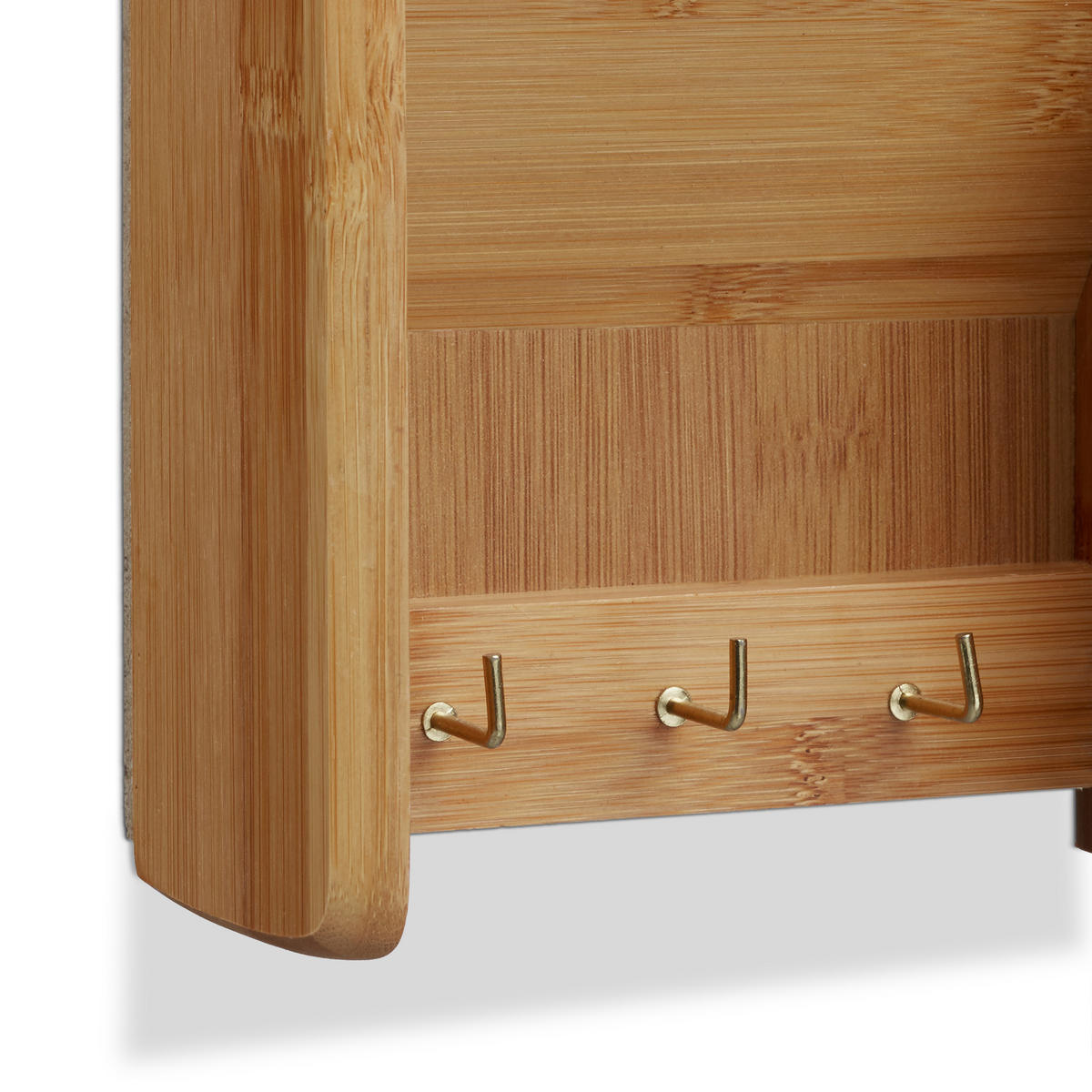 KLÍČOVÁ deska - světle hnědá, dřevo (15/7.5/49.5cm) - Relaxdays