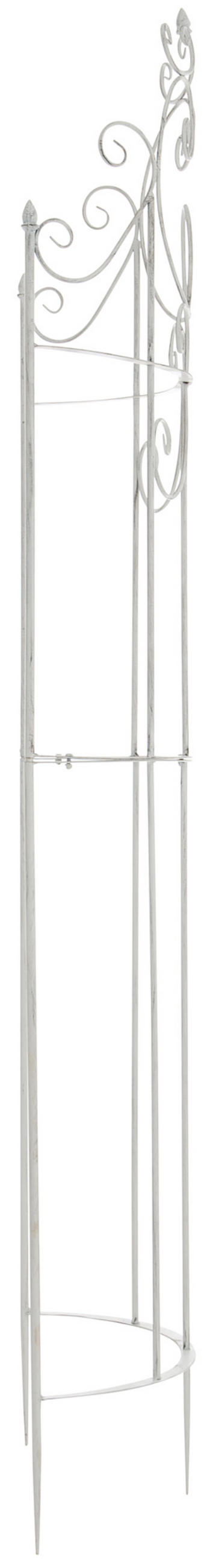 RANKGITTER Lavan antik weiß - Weiß, Metall (52.5/200/23cm) - TPFLiving