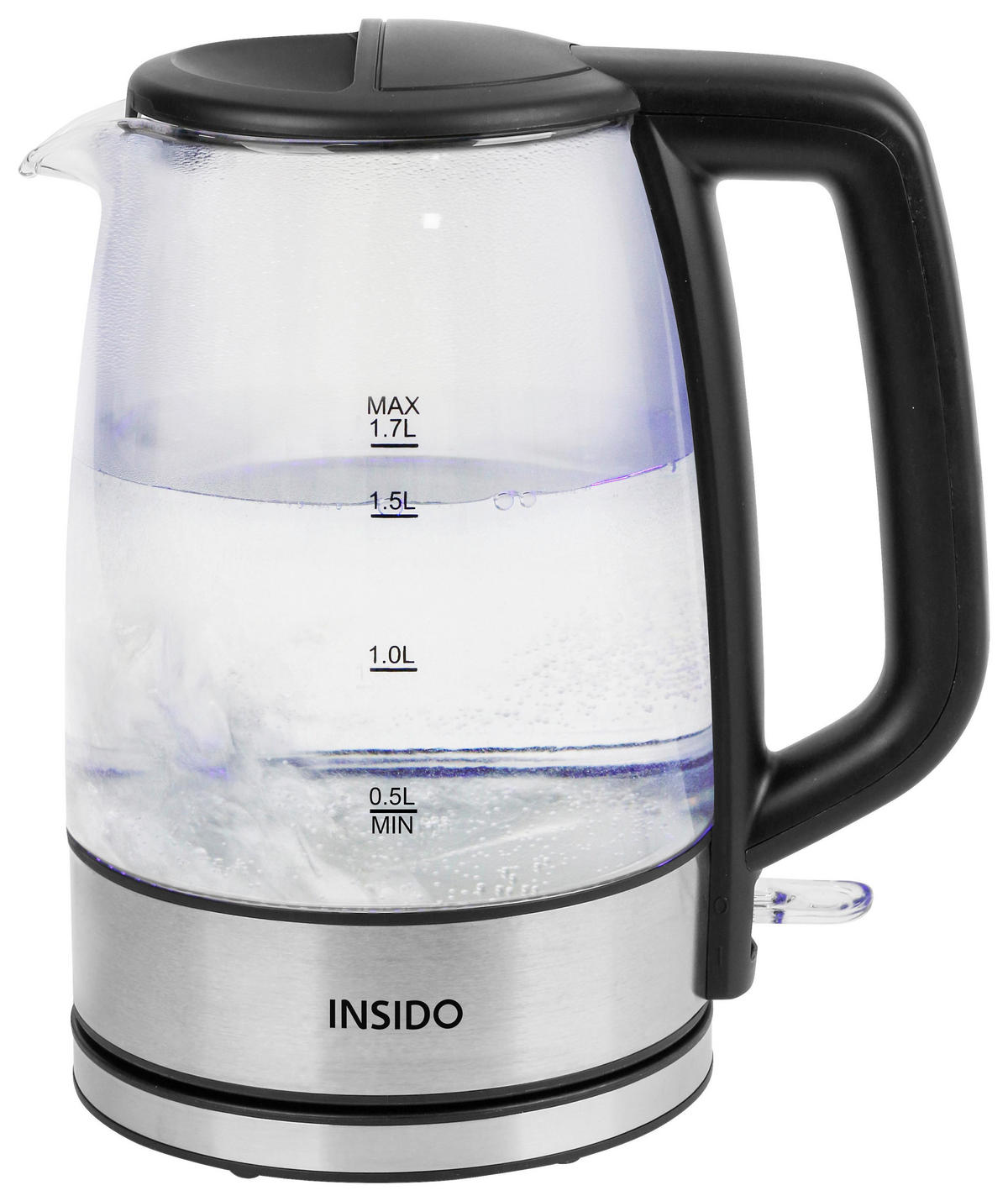 WASSERKOCHER Carolin in Schwarz ca. 1,7 l - Schwarz, Kunststoff (15/24/21.5cm)