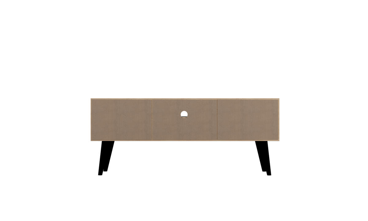 LOWBOARD Toronto 35/55,2/120 cm - Schwarz/Eiche Artisan, Holzwerkstoff (35/55/120cm) - Kocot Kids
