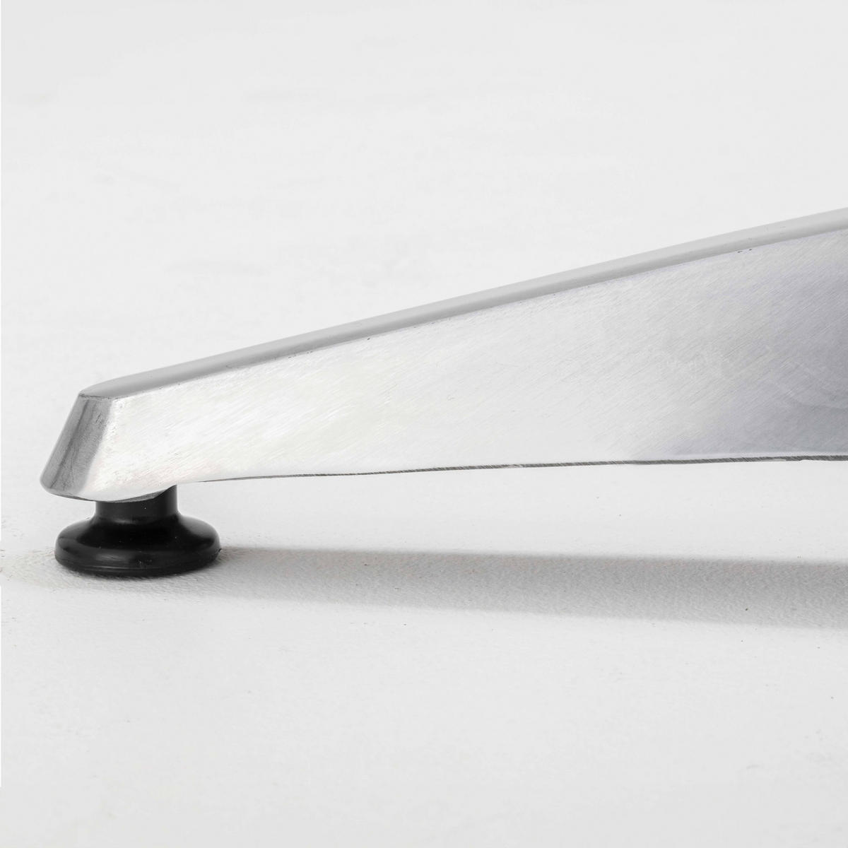 TISCHBEIN, Grau - Grau, Metall (5.8/72/65cm) - Oviala