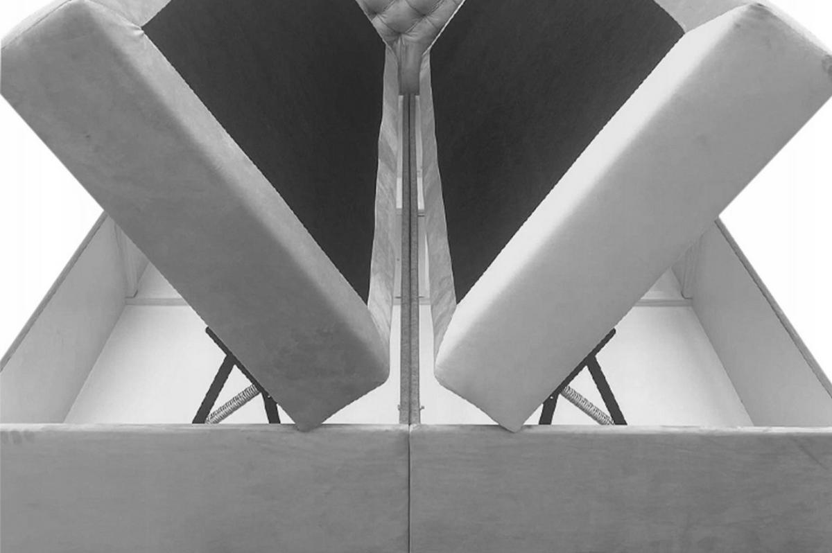 BOXBETT Gallese 160/200 cm in Braun – mit Bettkasten und Topper - Schwarz/Braun, Holz/Holzwerkstoff (160/200cm) - AX Living