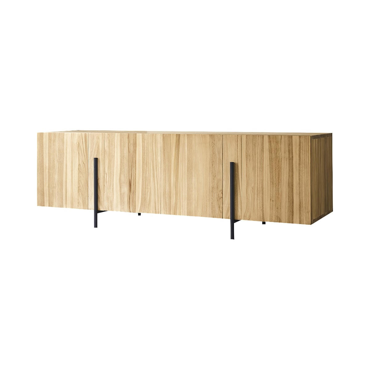 SIDEBOARD Honorine Natur aus Teak - Naturfarben, Holz (165/54/55cm) - Tikamoon