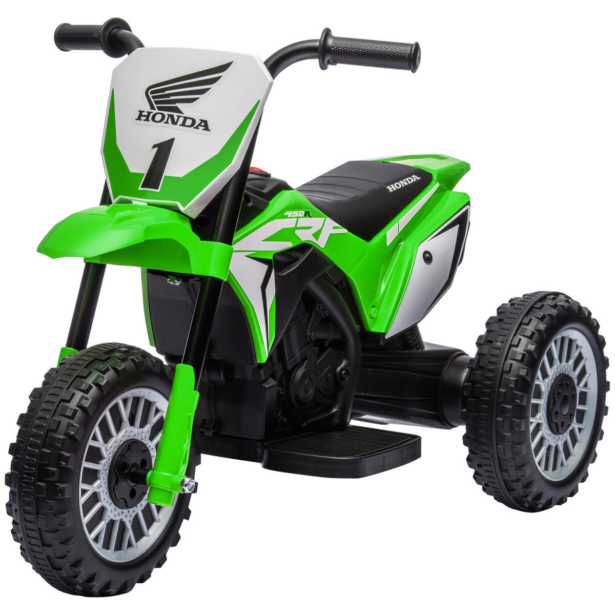 KINDERMOTORRAD DE-06195 mit Soundeffekten und Dreirad-Design Grün - Grün, Kunststoff/Metall (71/40.5/43.5cm) - ComfortXL