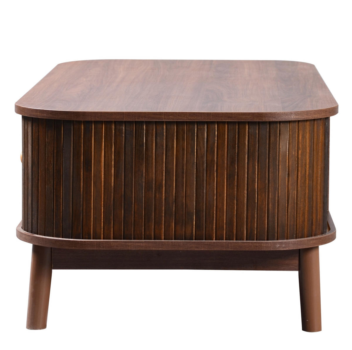 COUCHTISCH aus MDF 110x55x38,5 cm in Natur mit Stauraum - Naturfarben, Holzwerkstoff (110/55/38.5cm) - Modfu
