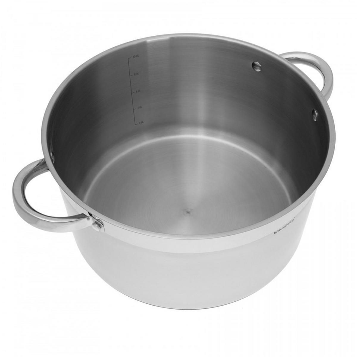 TOPF Silber 30/30/16.5 cm KB7129 - Silberfarben, Metall (30cm) - Klausberg 