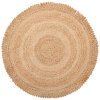 TEPPICH geflochten Erence 140/140 cm - Beige, Naturmaterialien (140/140cm) - Beliani